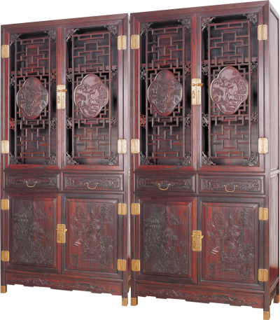 山水圖書柜