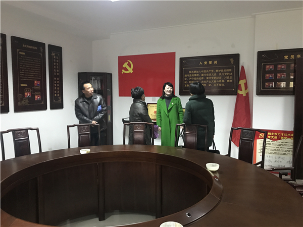 全市兩新組織專職黨建工作指導員蒞臨匯才紅木參觀調(diào)研